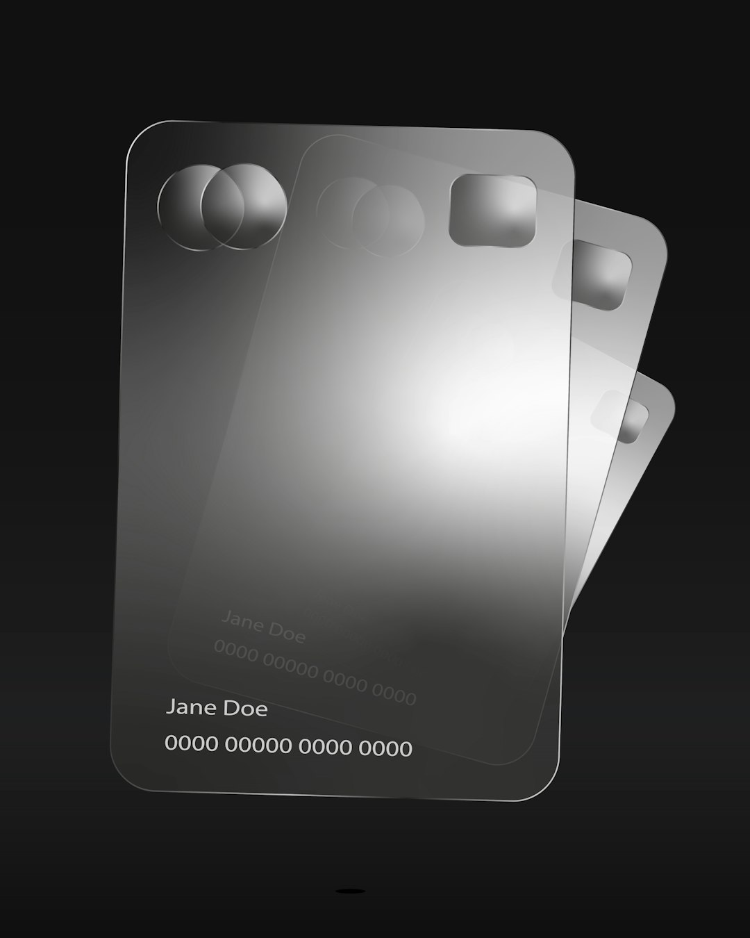 Black Card Mockup